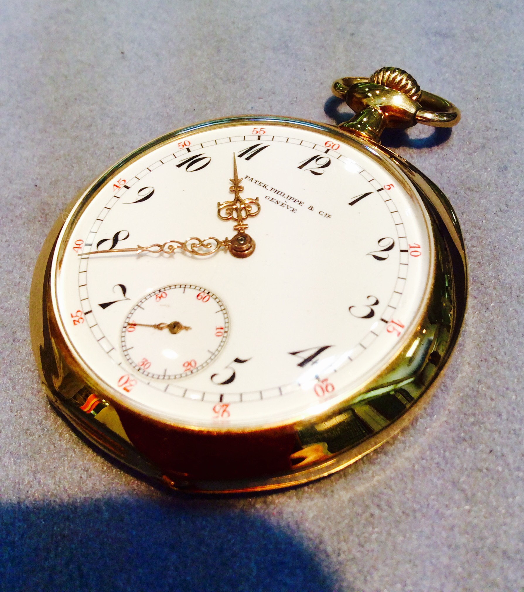 アンティークのパテックフィリップ懐中時計