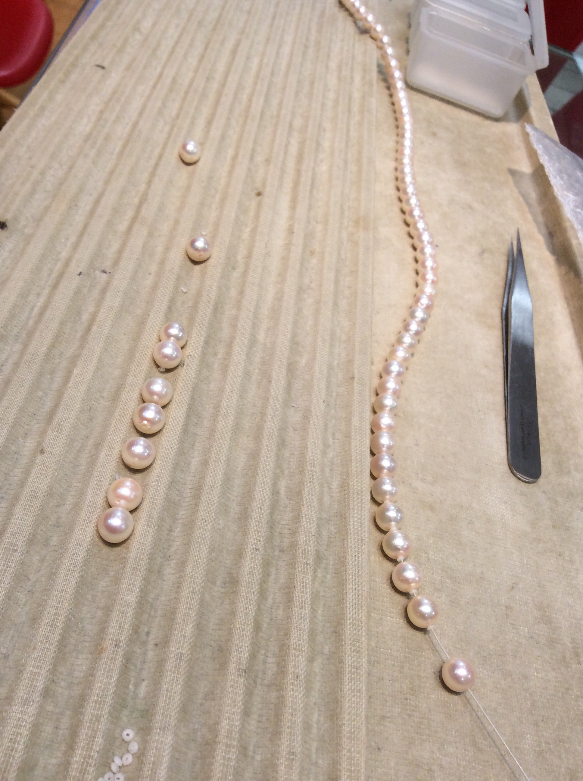 真珠の修理