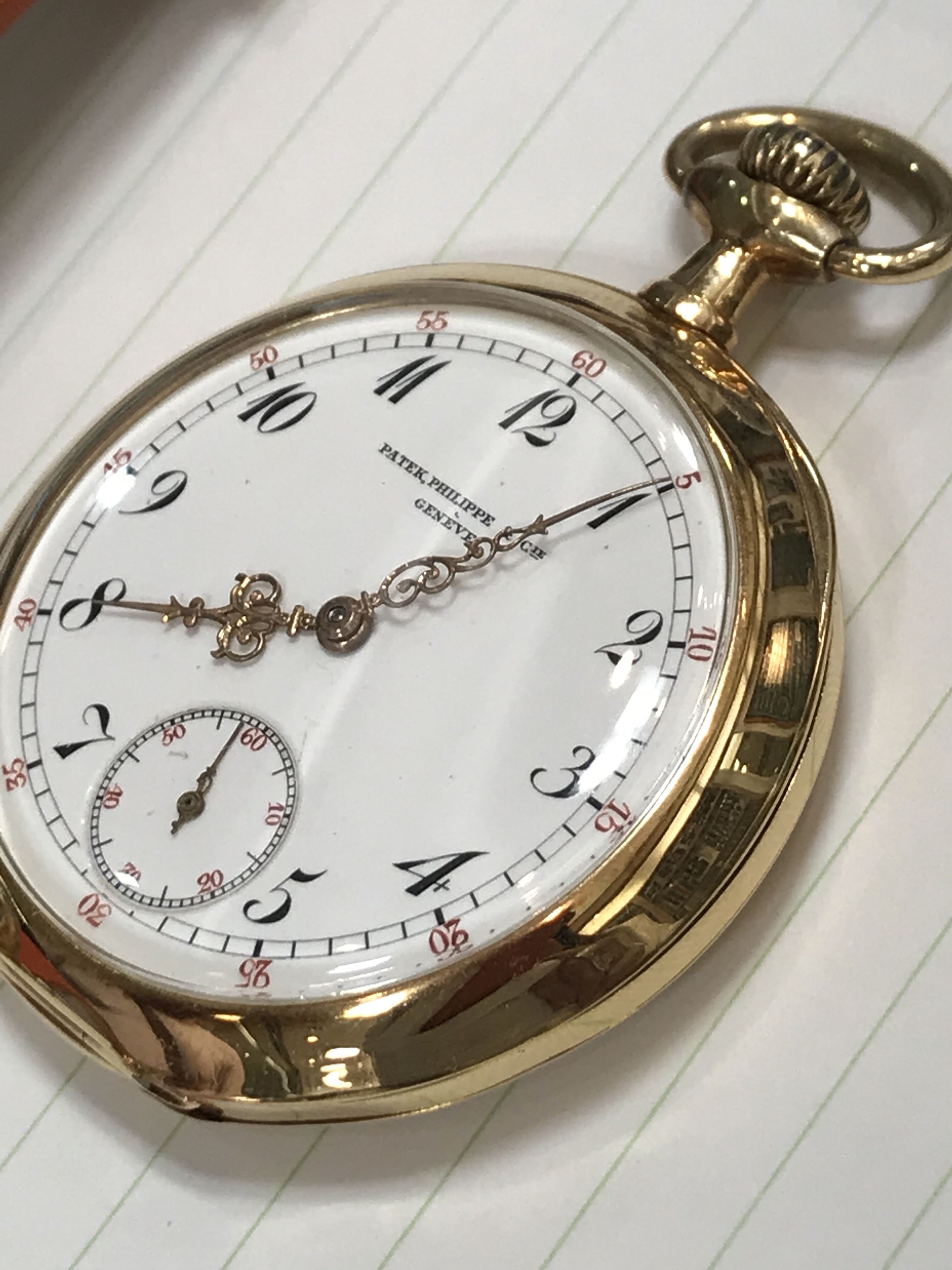 美しいパテックフィリップ懐中時計