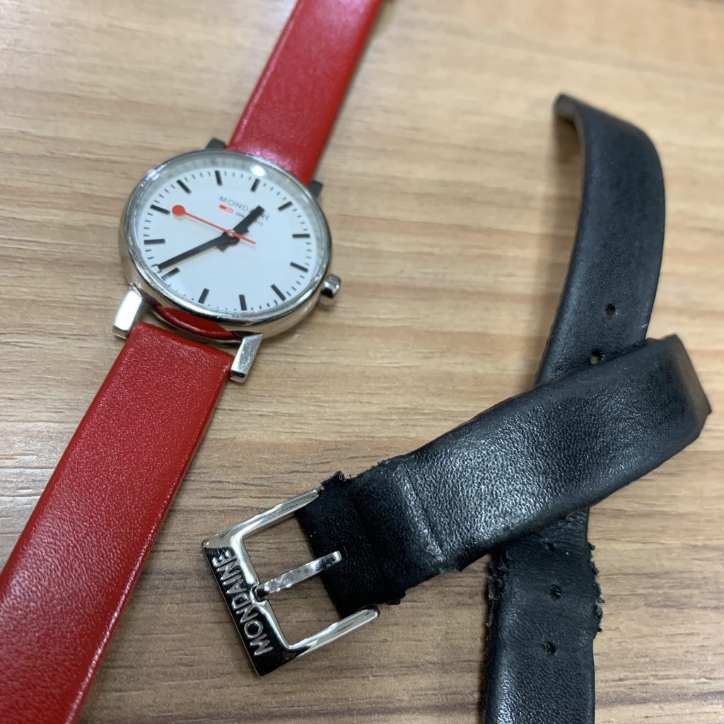 値下げ 稼働★MONDAINE モンディーン QZ 腕時計 革ベルト新品 楽天市場】【モンディーン 対応】MONDAINE 腕時計 時計 替え