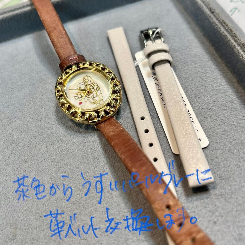 vivienne westwood 革ベルト時計 【革ベルト交換済、電池交換済】